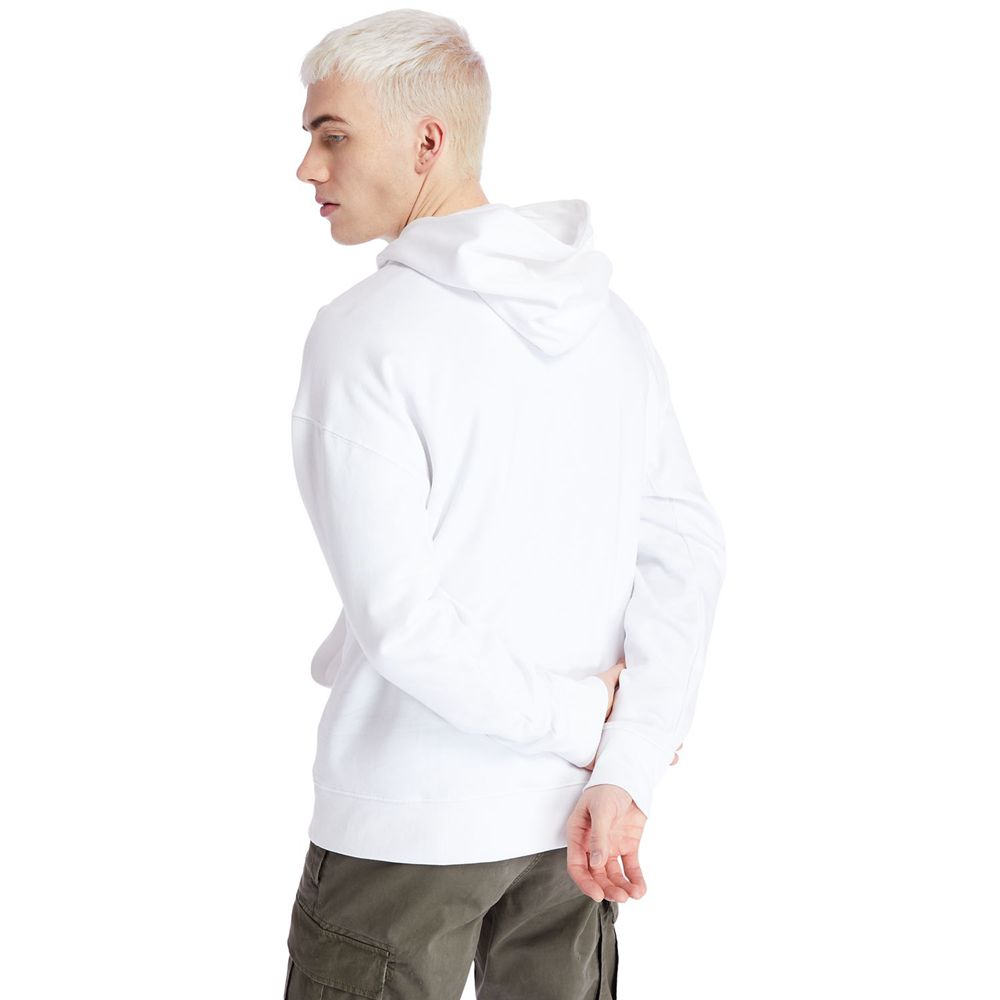 Moletom Masculino - Timberland Logo Hoodie - BDHLQ1307 - Branco